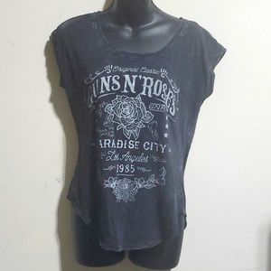 Guns n roses ladies scoop neck tshirt